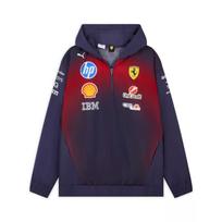Puma X Ferrari Racing Series Laisvo kirpimo kvėpuojantis su gobtuvu ilgomis rankovėmis džemperis vyriškas džemperis 71396201 XS