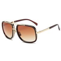 Classic Luxury Men Sunglasses Glamour Fashion Brand Sun Glasses For Women Mirrored Retro Vintage Square Designer Shades UV400