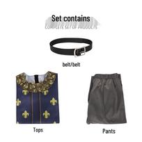 Beijing Film Shrek 3 Prince Charming Cosplay Costume for Halloween Role-Playing XXL black