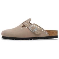 Birkenstock Boston Rivets EVA Closed Toe Slippers Women's Taupe Regular Loose Fit 1030437 43