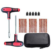 New Car Tire Repair Kit Puncture Plug Tools Tyre Puncture Emergency for Universal Tire Strips Stiring Glue Repair Tool Kit Case3-23PCS