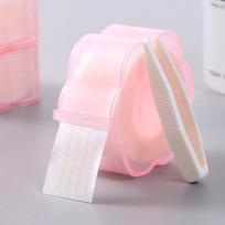 Water-Activated Mesh Lace Double Eyelid Stickers for Natural Puffy Eyelids white