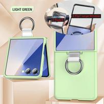 For For Samsung Galaxy Z Flip 7 6 5 4 3 Flip7 FE Dopamine Candy Color Phone Case Matte Shockproof Bumper Electroplated Ring Cover Galaxy Z Flip7