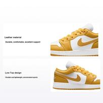 Air Jordan 1 GS Pollen Vaikų Kedai Geltoni Balti 553560-171 35.5 white