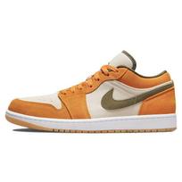 Air Jordan 1 Low SE Light Curry Unisex Sneakers Orange White Medium-Olive DH6931-102 44.5 white