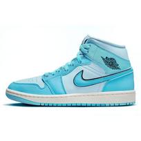 Air Jordan 1 Mid SE Ledo Mėlynumo Moteriški Kedai Juodi Sail Tamsiai Mėlyni DV1302-400 38.5 white