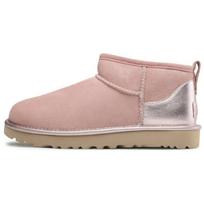 UGG Classic Ultra Mini Shine Warm Comfortable Versatile Ankle Snow Boots Women boots Pink 1123634-RSGRY 36 beige