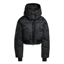 Adidas Stella McCartney FW25 trumpa šilta sportinė striukė su užtrauktuku, moteriška striukė JW2027 S black
