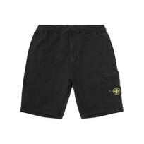 Stone Island Klasikinis Logotipas Vienspalvės Sportinės Laisvalaikio Šortai Pavasaris Vasara Vyriški šortai Juodi 721564651-V0029 S