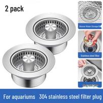 Universal Stainless Steel Sink Strainer & Drain Plug (2 Pack)