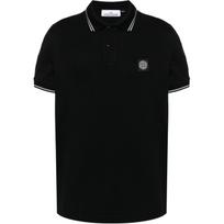 Stone Island Ss26 Compass Badge Slim Fit Polo Shirt Men tops L1S152200010S0018-V0029 L black
