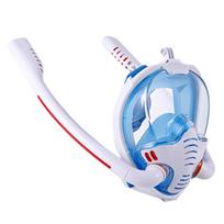 Snorkeling Mask Double Tube Silicone Full Dry Diving Mask Adult Swimming Mask Diving Goggles Self Contained Underwater Breathing Li Practical Use CHINA&S/M