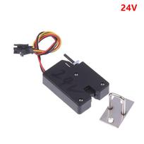 DC 5V 12V 24V Mini Mažas Elektrinis Valdymo Spintelės Durų Užraktas Spintelės Užraktas Spintelės Užraktas Stalčiaus Užraktas Elektroninis Užraktas Prieigos Kontrolė black