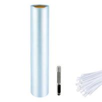 1 Roll Tree Grow Tubes Ventilated Seedlings Protector Tubes with Punching Tool And 100 Zip Ties Tree Guard Sleeves for Saplings Protection from Deer S