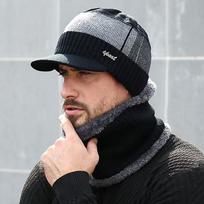 UV Protection Sun Blocking Fresh Latest Brand New Men Winter Warm Suit Classic Plush Fur Lined Winter Hat Male Outdoor Keep Warm Hat Cap 56cm-60cm