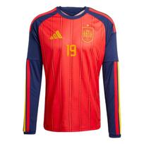 Adidas 2026 World Cup Spain National Team Lamine Yamal 19 Home Quick-Dry Crew Neck Football Jersey Fan Version Men jersey JZ5786-19 L