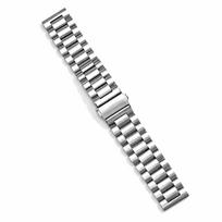 Boorui Stainless Steel Triple-Link Watch Strap 18mm/20mm/22mm Folding Clasp Metal Band for GT for Watch Series for NN39&For Huawei samsung 20mm sidabras