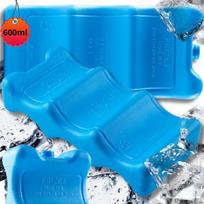 1xDIDELIS gelinis šaldymo įdėklas KELIONINIAM maišeliui-šaldytuvui 600ml hdpe 620G
