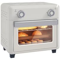 10L Hot Air Oven for Grilling, Baking and Frying, Timer, 1000W, Dishwasher-Safe, Cream White 32 x 27.2 x 29.8 cm kreminė