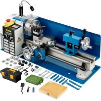 SIHAO Metalinis tekinimo staklės Mini 750W 220V 8,7  sukimosi skersmuo virš lovelio 29,5  atstumai tarp centrų