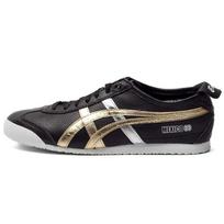 Onitsuka Tiger Mexico 66 Juodos ir auksinės metalinės unisex sportbačiai D5V2L-9094 37 black
