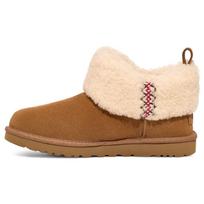 UGG  Ultra Mini Braid Boot Chestnut Women Boots Tan 1151750-CHE 36 beige