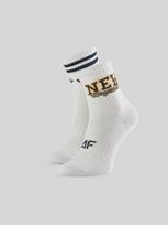 4F Ilgos kojinės (2-pack) berniukams - baltos 35-37