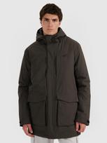 4F Vyriška pereinamojo laikotarpio striukė parka 8000 membrana - alyvuogių/khaki spalvos XL