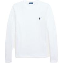 Polo Ralph Lauren Logo Embroidered Crew Neck Long Sleeve T-Shirt Women T-Shirts White 211898699-001 M white