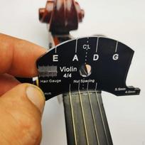1/2 4/4 Size Violin Bridge Fingerboard Scraper Template Leveling Tool Set of 2 black