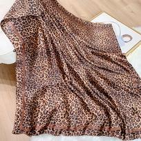 Square Silk Scarf Women Luxury Brand Satin Print Hijab Scarves Muslim Pareo Bandana Female Shawl Wrap Headband Foulard 90*90cm