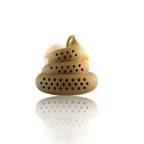Poo Turd formos silikoninis arbatos sietelis Filtras Infuser Prank Trick Props Gėrimų įrankis ruda