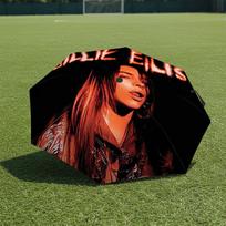1 PC Automatic Folding Umbrella-Billie Eilish Pattern, Portable & Foldable Design with 8 Ribs, Christmas Birthday Gifts įvairiaspalvis