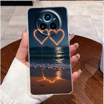 Skaidrus dėklas Realme 14 Pro Plus 5G, su mielu triušio ir kačiuko raštu, minkštas silikoninis TPU dėklas Realme 14 Pro 14Plus dangtelis Realme 14Pro 5G gray