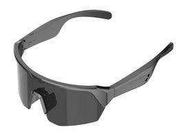 YJ006 Multifunctional Bluetooth Smart Glasses: Anti-Blue Light, Outdoor Cycling, Three-in-One pilka spalva