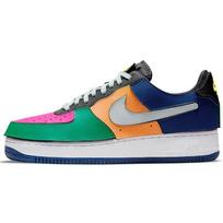 Nike Air Force 1/1 Black Multi-Color Unisex Sneakers Lethal-Fuchsia Orange-Chalk Barely-Grey DB2576-001 42.5