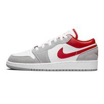 Air Jordan 1 Low SE GS Light Smoke Grey Gym Red Vaikams Sportbačiai Balti DM0589-016 36 white