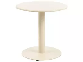 Sodo kavos staliukas VITTUONE 50 cm 50 cm metalinis smėlio spalvos
