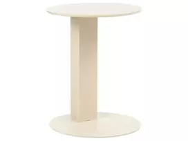 Sodo pagalbinis staliukas VANZAGO 40 cm, metalinis, smėlio spalvos