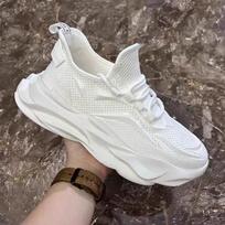 mados Vasaros Vyriški sportbačiai Teniso Batai Aukštos kokybės Storo Pado Sportiniai Batai Lengvi laisvalaikio batai Neslystantys zapatillas de hombre 39 balta