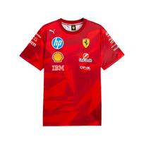 Puma Scuderia Ferrari HP 20th Anniversary Red Replica Print Crew Neck Racing T-Shirt Men Tops 763956-01 2XL