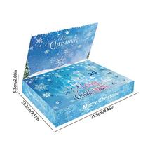 2025Christmas DIYs Jewelry Hairpin Toy Advent Calendar Gift Box For Girl Kids 24Days Countdown Calendar New Year Christmas Gift L blue