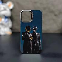 Hot Daft Punk cool Phone Case For iPhone 17 16 15 14 13 12 11 Pro Max Plus Silver candy Matte Cover iPhone14Plus gray