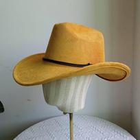 Western cowboy hat imitation leather accessories men and women jazz cowboy hat wide brim suede fedora hat wide brim hat men2026 M56-58CM brown
