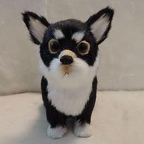 Chihuahua Plush Dog Handmade Desktop Ornament gray