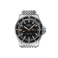 Mido Commander Automatinis Mechaninis Laikrodis 75-mečio Leidimas Vandeniui Atsparus Ilgas Energijos Rezervas Data Savaitės Rodymas M026.830.11.051.00 Regular Watch Box,Black Dial Silver Steel Strap gray
