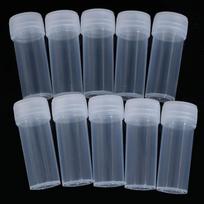 10 vnt 5 ml plastikinių mėgintuvėlių buteliukų mėginio talpykla su dangteliu chemijai Onesize