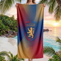 Lyon FC print Quick Dry Beach Towel Microfiber Absorbent Portable Travel Swimming Towel 70cmx140cm(27x55inch)