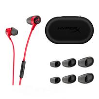 HyperX Cloud Earbuds II Raudonos Žaidėjų Ausinės Įkišamos į Ausis su Mikrofonu 3.5mm Laidas Mobiliajam Telefonui Switch PC raudona