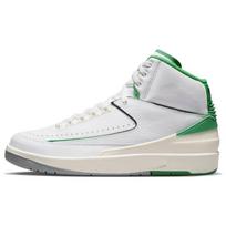 Air Jordan 2 Retro Lucky Green Vyriški sportbačiai Balti Sail Šviesiai plieno pilki DR8884-103 41
